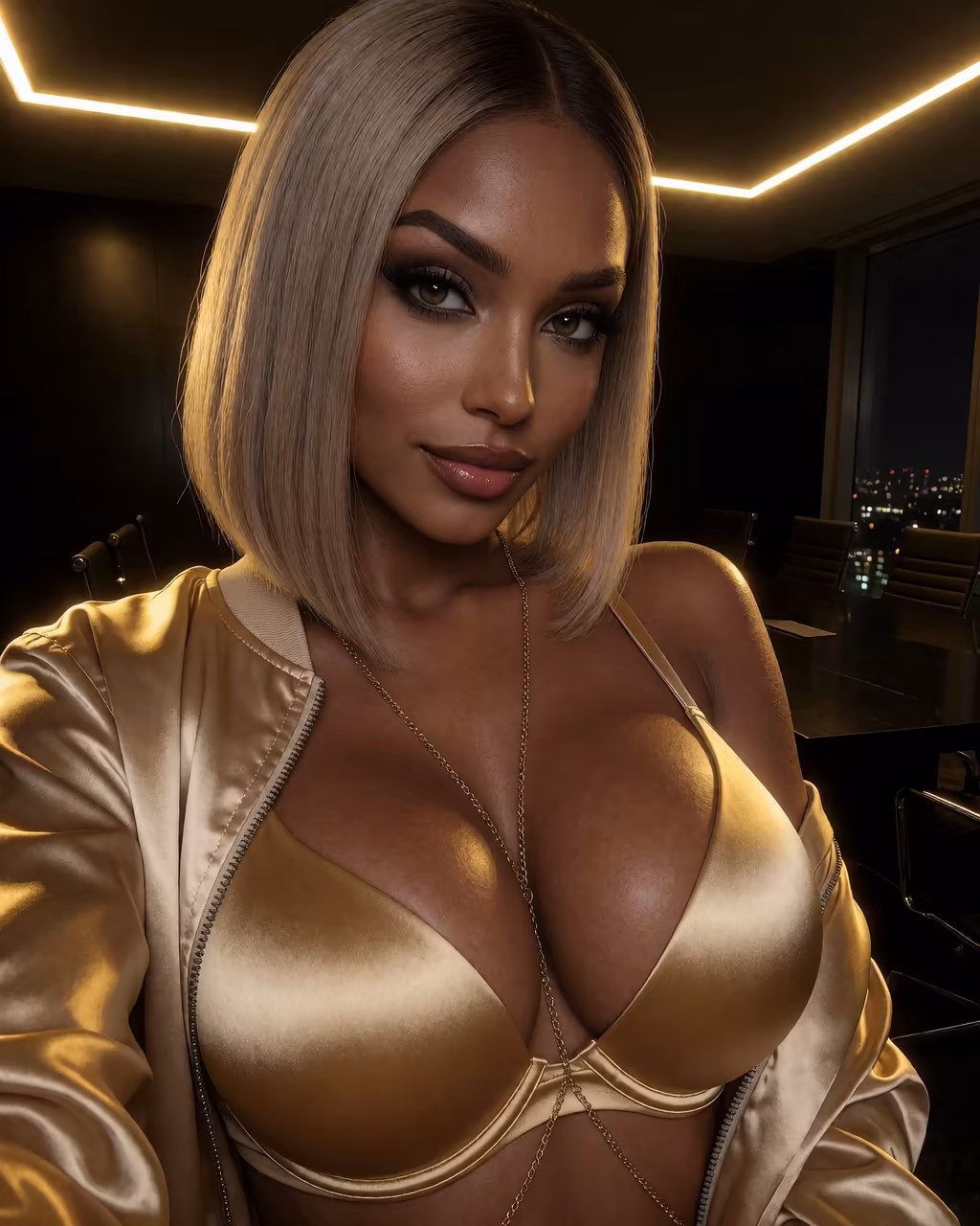 joi website — a character portrait shot in a boardroom setting
