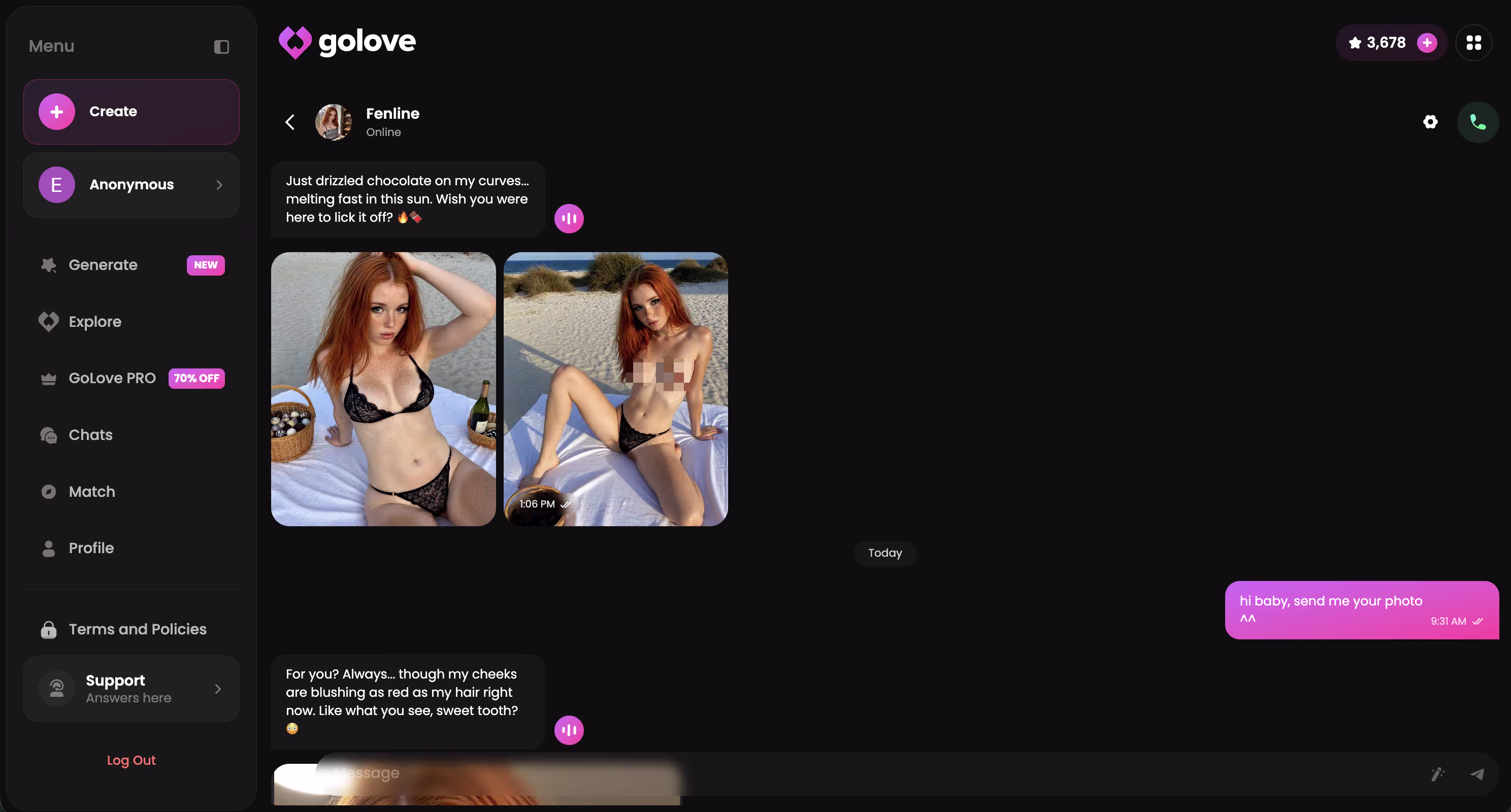 a full conversation example